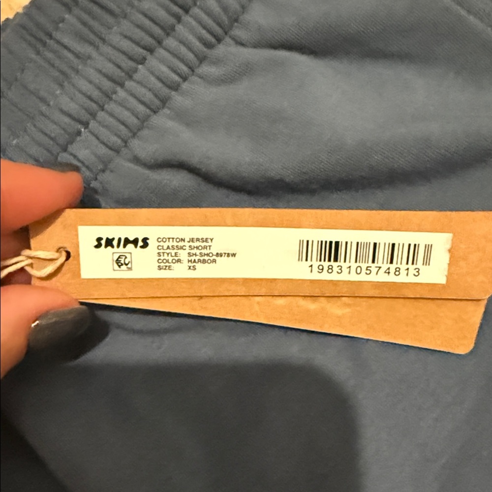 Skims cotton jersey classic harbor shorts  xs nwt - Picture 2 of 2